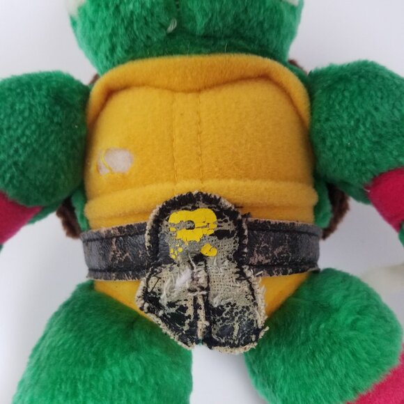 Vintage RAPHAEL Teenage Mutant Ninja Turtles window cling plush Playmates TMNT - Picture 12 of 15